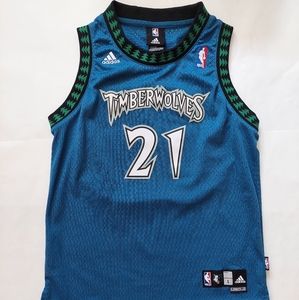 Vintage adidas Kevin Garnett Minnesota Timberwolves Jersey.Youth Size L 14-16.